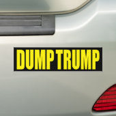 "DUMP TRUMP" BUMPERSTICKER (Op auto)