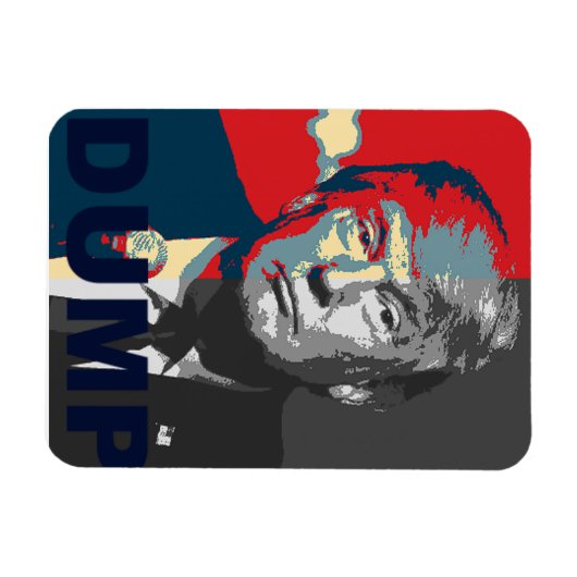 Dump Trump-campagne | Anti Donald Trump Magneet (Horizontaal)