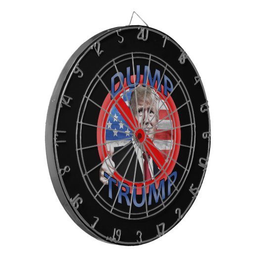 Dump Trump Dartbord (Voorkant Links)