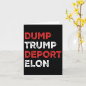Dump Trump Deport Elon Kaart (Gele Bloem)
