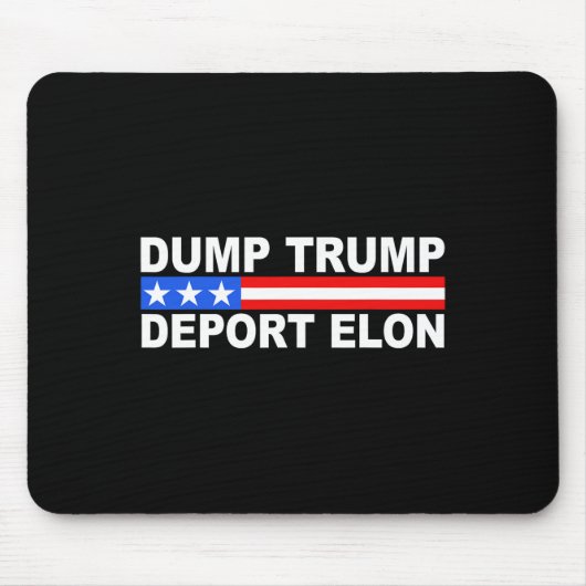 Dump Trump deporteer Elon 50501 Muismat (Voorkant)