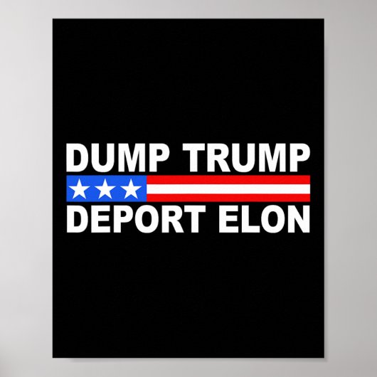 Dump Trump deporteer Elon 50501 Poster (Voorkant)