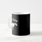 Dump Trump Dog Pooping Koffiemok (Voorkant links)