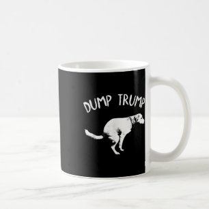 Dump Trump Dog Pooping Koffiemok