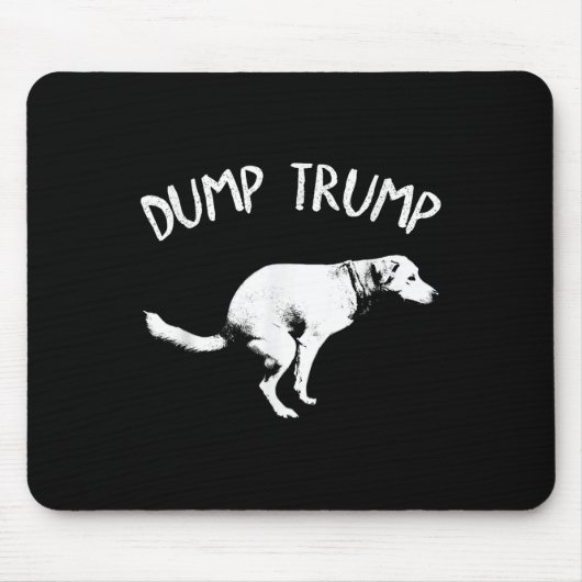 Dump Trump Dog Pooping Muismat (Voorkant)