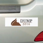 Dump Trump - Donald Trump Bumpersticker (Op auto)