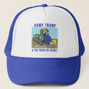 Dump Trump en de vuilnisbak die hij vrachtwagenhoe Trucker Pet