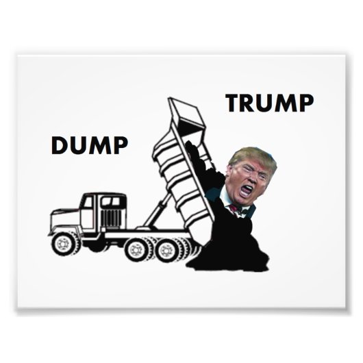 Dump Trump Foto Afdruk (Voorkant)