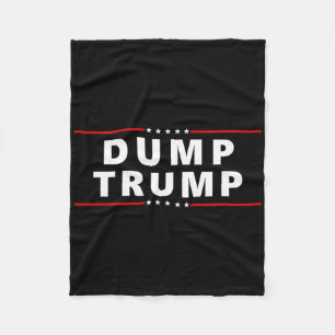 Dump Trump - Geweldig protest anti-Trump-shirt  Fleece Deken