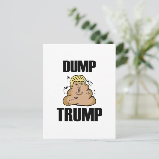 Dump Trump grappig Briefkaart (Staand voorkant)