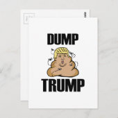 Dump Trump grappig Briefkaart (Voorkant / Achterkant)