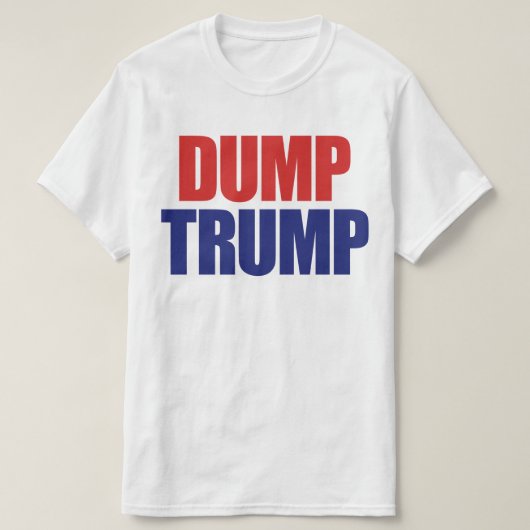 Dump Trump - Impeach President Trump T-shirt (Design voorkant)
