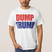 Dump Trump - Impeach President Trump T-shirt (Voorkant)