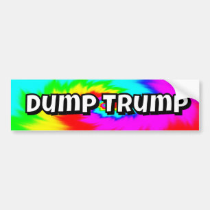 Dump Trump (je kan de woorden veranderen) Bumpersticker