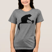 Dump Trump Kat Tri-Blend Shirt (Voorkant)