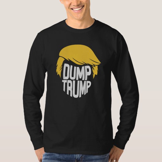 Dump Trump Long hoes shirt (Voorkant)
