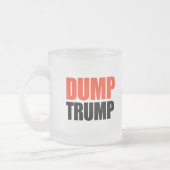 Dump Trump Matglas Koffiemok (Links)