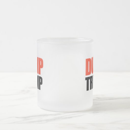 Dump Trump Matglas Koffiemok (Center)
