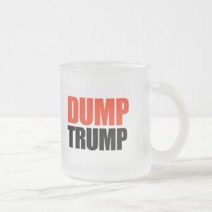Dump Trump Matglas Koffiemok