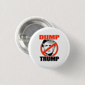 Dump Trump nu Ronde Button 3,2 Cm (Voorkant /achterkant)