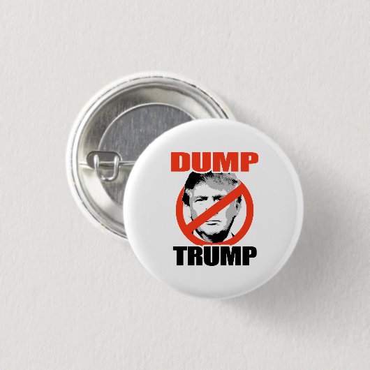 Dump Trump nu Ronde Button 3,2 Cm (Voorkant /achterkant)