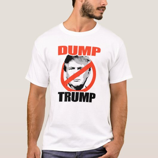Dump Trump nu T-shirt (Voorkant)