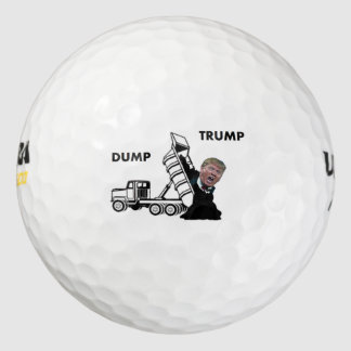 Dump Trump ook bekend als Dumptruck Trump Golfballen