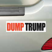 DUMP TRUMP -.png Bumpersticker (Op auto)