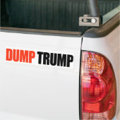 DUMP TRUMP -.png Bumpersticker (Op Truck)