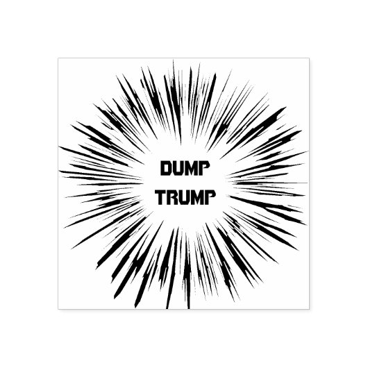 Dump Trump Political Wooden Stempel (Afrduk)