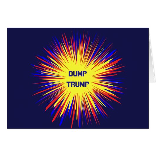 Dump Trump politieke blanco kaart (Voorkant Horizontaal)