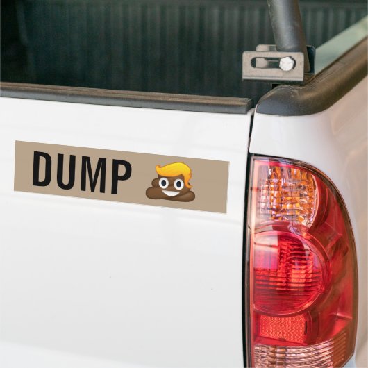 Dump Trump Poop Emoji Bumpersticker (Op Truck)