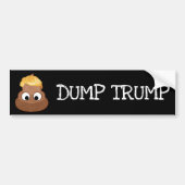 Dump Trump Poop Pile Bumpersticker (Voorkant)