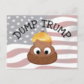 Dump Trump Poop stapel "anti-Trump" politieke humo Briefkaart (Voorkant)