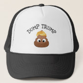 Dump Trump Poop stapel "anti-Trump" politieke humo Trucker Pet (Voorkant)