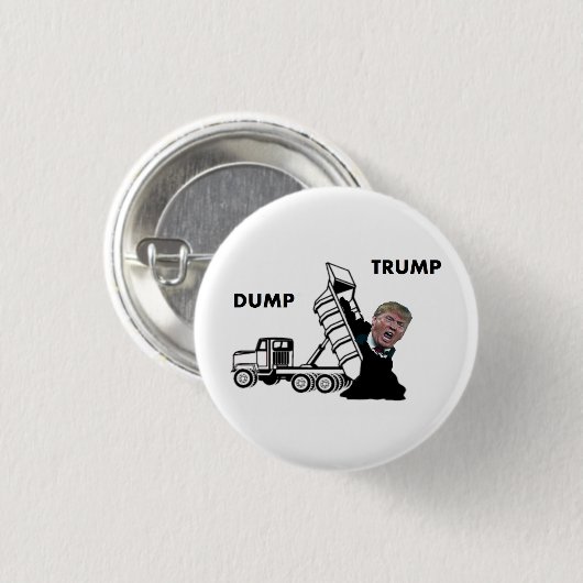 Dump Trump Ronde Button 3,2 Cm (Voorkant /achterkant)