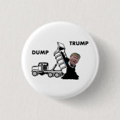 Dump Trump Ronde Button 3,2 Cm (Voorkant)
