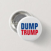 "Dump Trump" Ronde Button 3,2 Cm (Voorkant /achterkant)