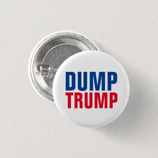 "Dump Trump" Ronde Button 3,2 Cm (Voorkant /achterkant)