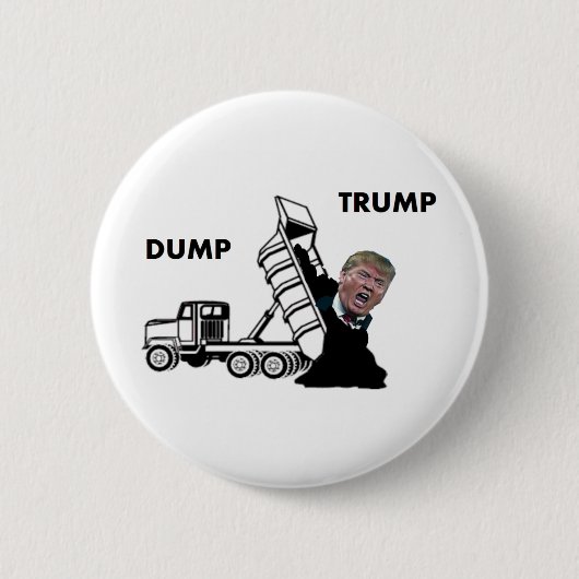 Dump Trump Ronde Button 5,7 Cm (Voorkant)