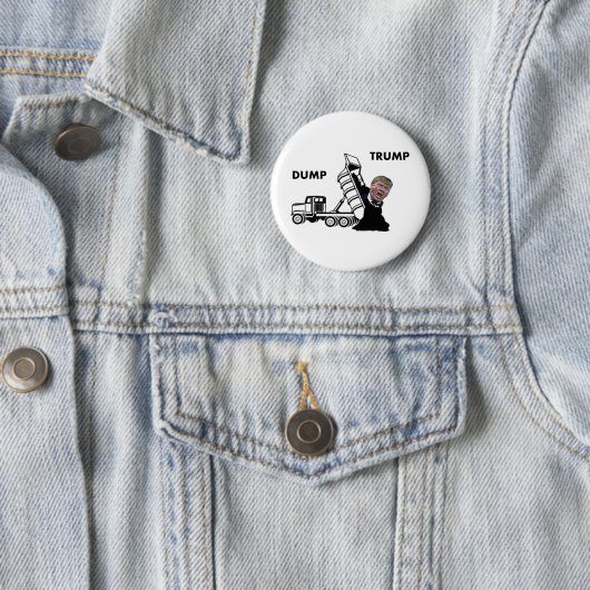 Dump Trump Ronde Button 5,7 Cm (In situ)