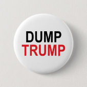 Dump Trump Ronde Button 5,7 Cm (Voorkant)