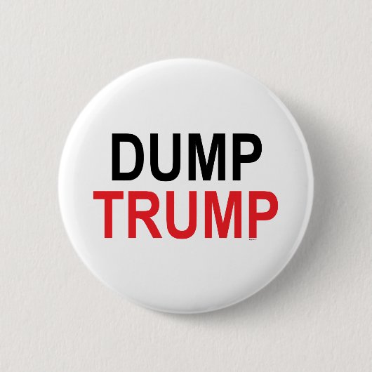 Dump Trump Ronde Button 5,7 Cm (Voorkant)