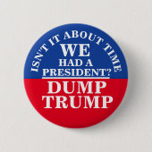 Dump Trump Ronde Button 5,7 Cm (Voorkant)