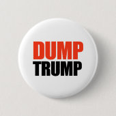 Dump Trump Ronde Button 5,7 Cm (Voorkant)