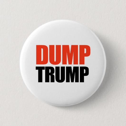 Dump Trump Ronde Button 5,7 Cm (Voorkant)