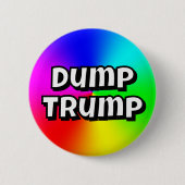 Dump Trump Ronde Button 5,7 Cm (Voorkant)