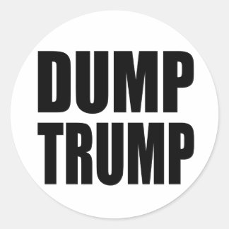 "DUMP TRUMP" RONDE STICKER