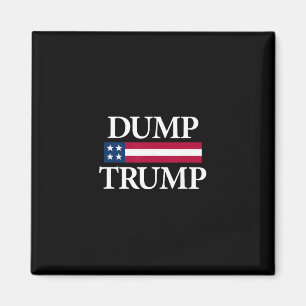 Dump Trump-shirts Zwart Uni Volwassene Modern Poli Magneet
