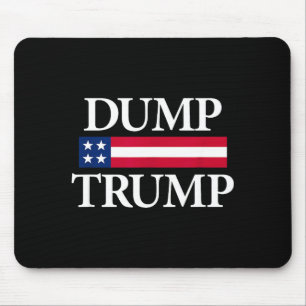 Dump trump shirts zwart unisex modern politiek Du Muismat